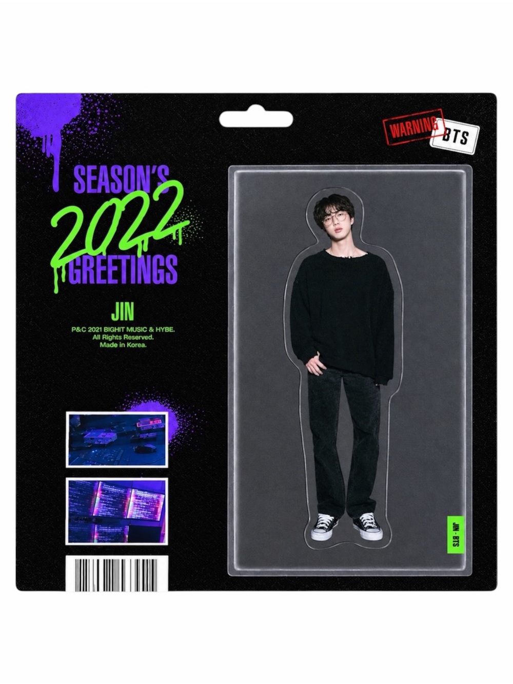 BTS 2022 SEASON'S GREETINGS JIN PAPER MAGNET - BRAND NEW, SEALED